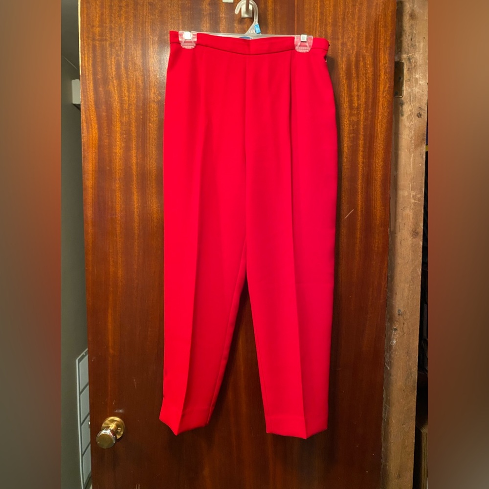 Elegant Red Women's Pants
